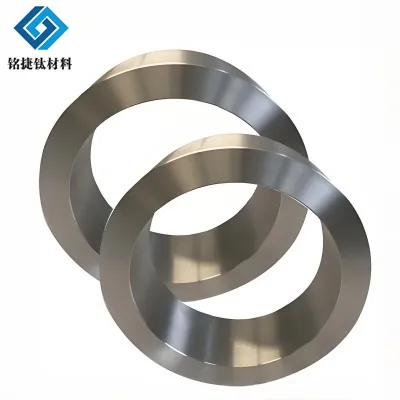 Titanium alloy forged ring